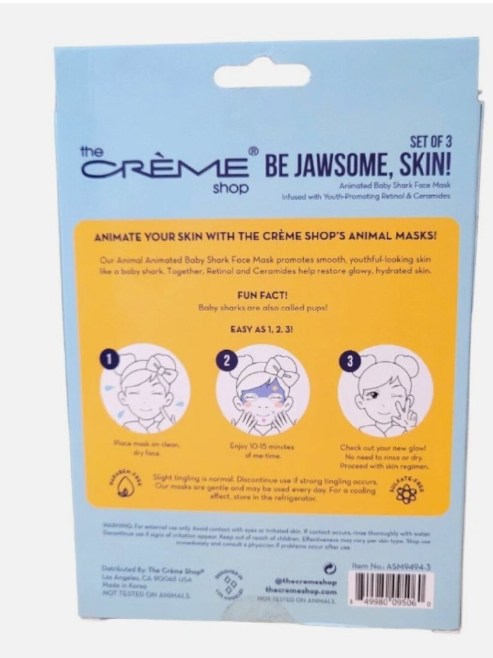 The Creme Shop Be Jawsome, Skin! sheet masks - Picture 2 of 2